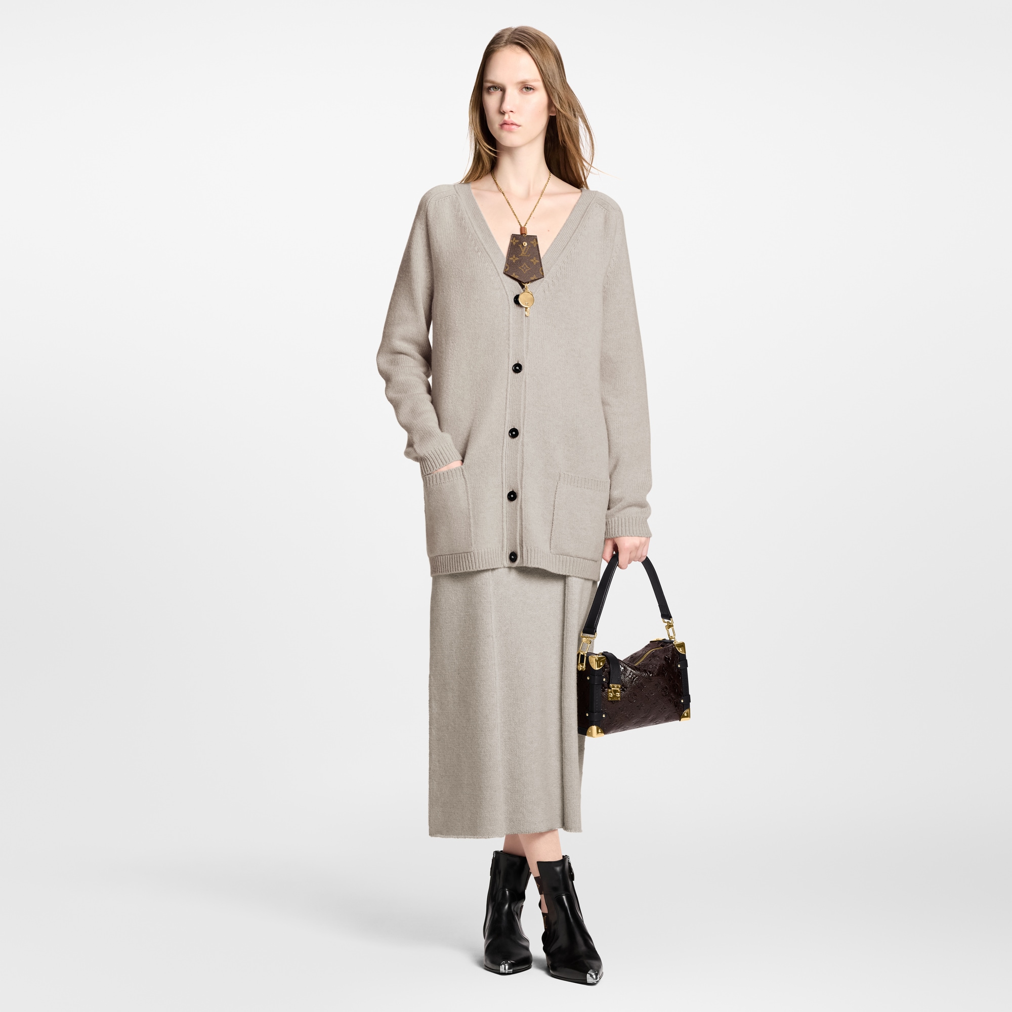 Long Cashmere Cardigan - Ready to Wear | LOUIS VUITTON